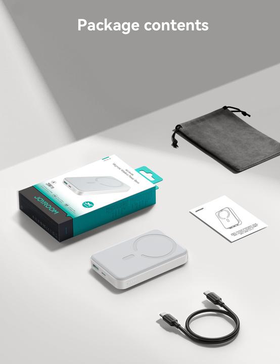 Actual product image Joyroom Mini Magnetic Wireless Powerbank (20W) (10000 mAh, 20 W, 15 Wh)