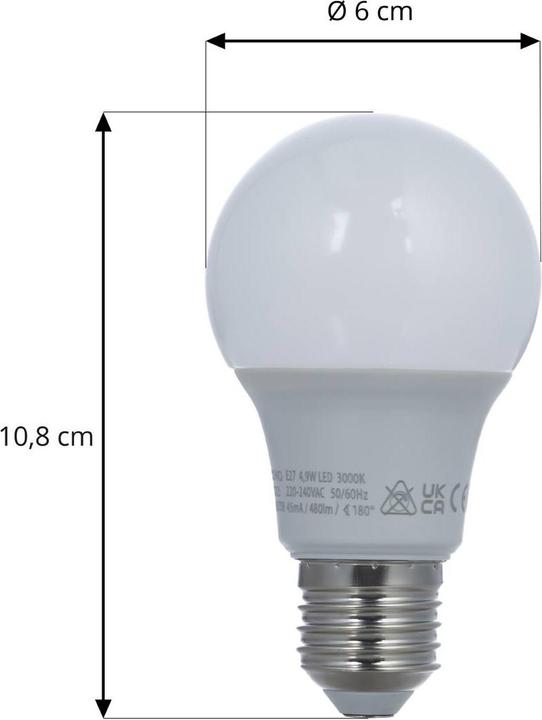 Actual product image Arcchio LED lamp E27 A60 4,9W 3.000K opal (E27, 4.90 W, 470 lm, 1 x, F)