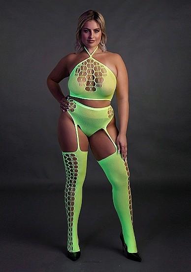 Produktbild Ouch! Two Piece with Crop Top and Stockings (XL, XXL, 3XL)