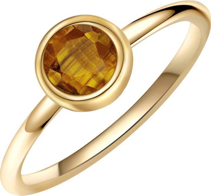 Image du produit Glanzstücke München Femme Argent Sterling Oeil de Tigre Or Jaune - 28691 (56, Argent 925)