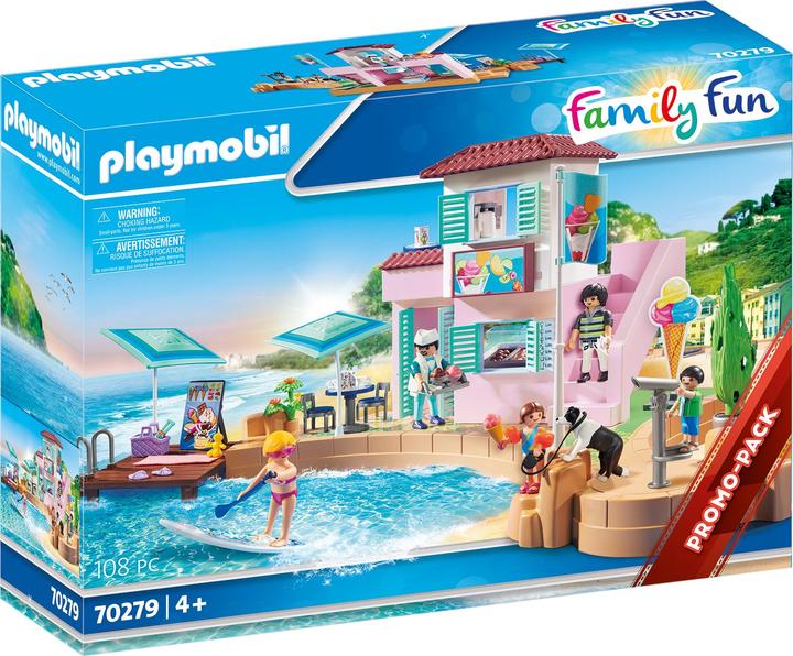 Actual product image Playmobil 70279 Ice cream parlor in harbor (70279, Playmobil Family Fun)