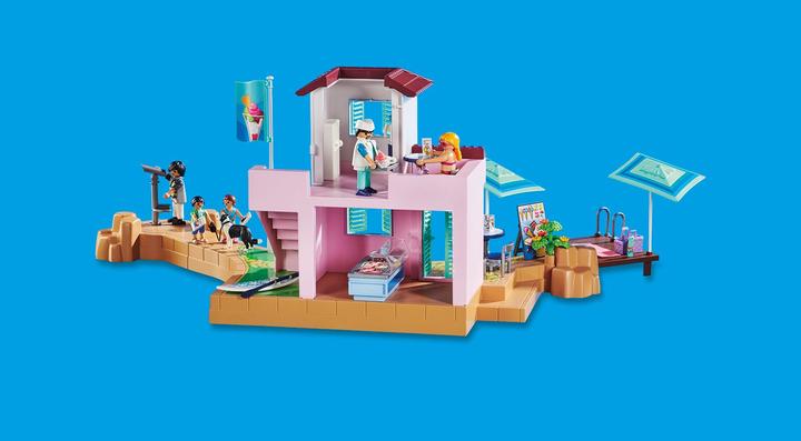 Actual product image Playmobil 70279 Ice cream parlor in harbor (70279, Playmobil Family Fun)