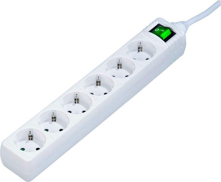 Actual product image Hama socket strip (6 x, 3 m)