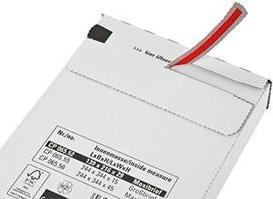 Produktbild Colompac Faltkarton 24,4x34,4x2,8cm selbstklebend weiss (1 x)