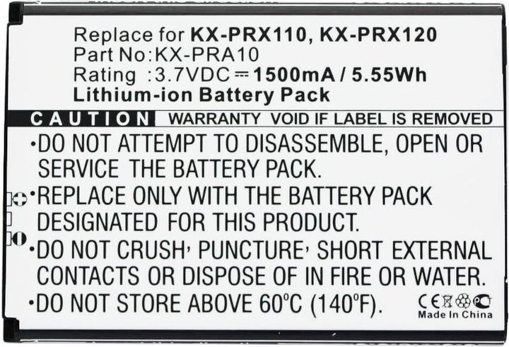 Actual product image Panasonic Battery KX-PRX110 Battery KX-PRX150, KX-PRA10, KX-PRA10EX, KX-PRX110, KX-PRX120, KX-PRX150