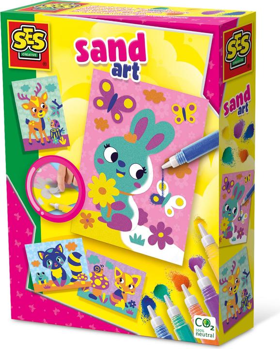 Ses Creative Coloured sand art - Forest animals