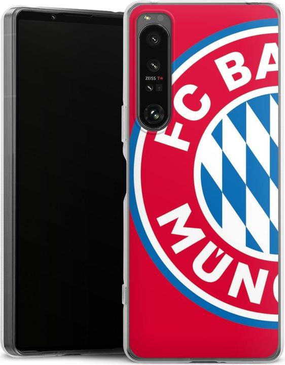 Produktbild DeinDesign Silikon Hülle für Sony Xperia 1 IV Handyhülle Case Smartphone Schutzhülle FC Bayern München FCB (Sony Xperia 1 IV)