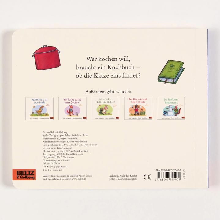Immagine prodotto Die Katze lernt jetzt kochen (Tedesco, Scheffler Axel, Julia Paperino, 2021)