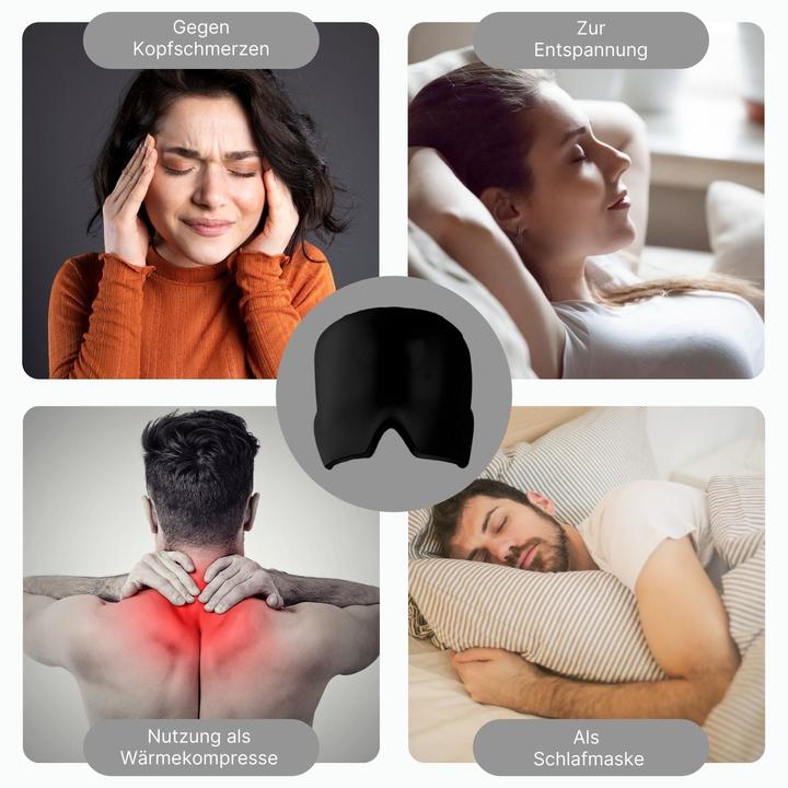Image du produit Hermex Masque facial contre la migraine Cagoule de refroidissement Compresse froide (1 x, 805 ml, 330 g)