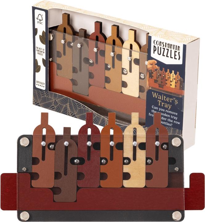Recent Toys Il vassoio del cameriere - Puzzle (Italiano, Tedesco, Francese)
