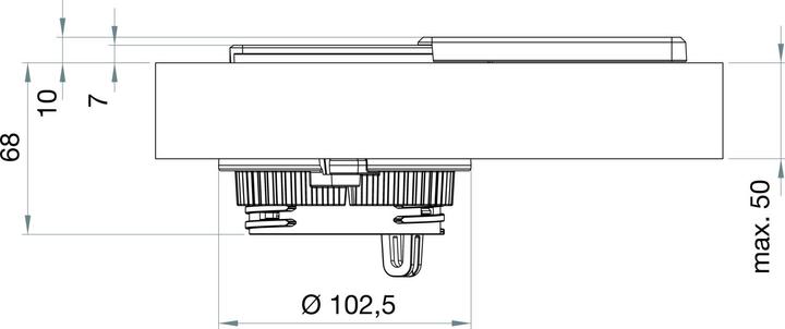 Produktbild Evoline Square80 mit Qi-Ladefunktion ohne Datenanschluss schwarz