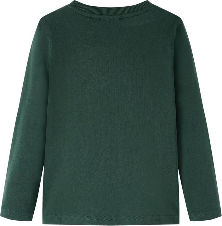 Image du produit VidaXL T-shirt manches longues enfant vert foncé 92,Matière : 100 (92)