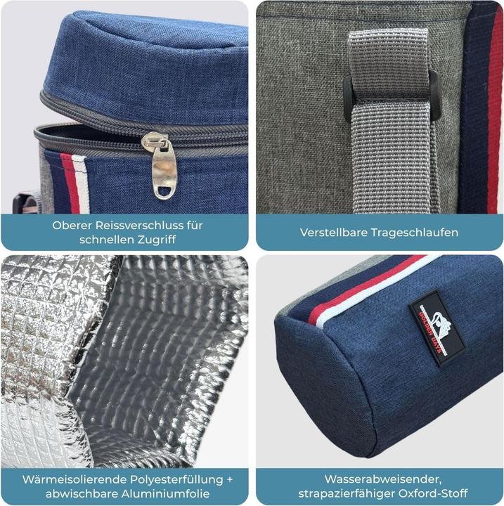 Immagine prodotto Hermex Trinkflaschen-Zubehör Isoliertasche Thermotasche Flaschenkühltasche (1.50 l)