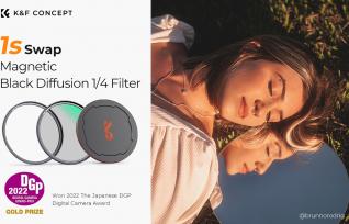 Produktbild K&F Concept Concept Magnetic 1/4 Black Mist Filter Nano X - 82mm (82 mm, Black Mist Filter, 82 mm)