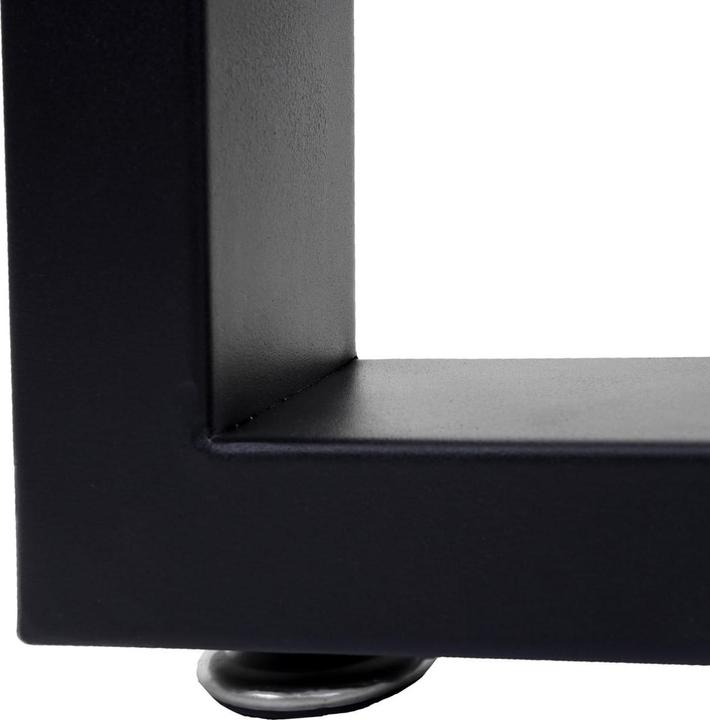 Produktbild Swisshandel24 2x Tischbein, für Couchtisch Sitzbank Tischgestell Tischkufe, Industrial 37x40cm - schwarz