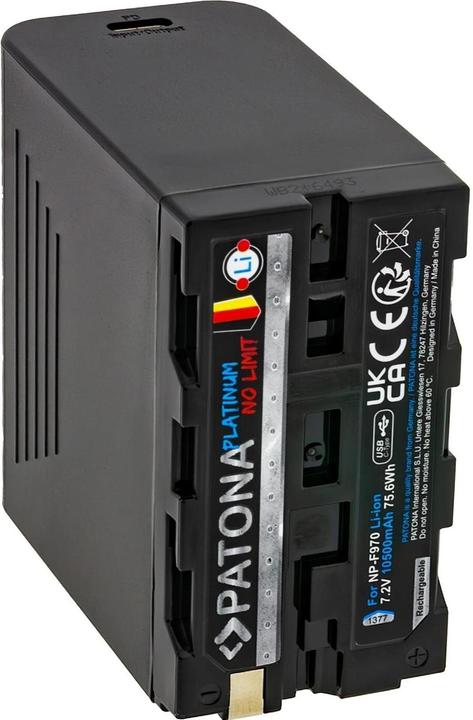 Produktbild Patona Platinum Akku für Sony NP-F970, F960, F950 inkl. Powerbank (Kamera Akku)