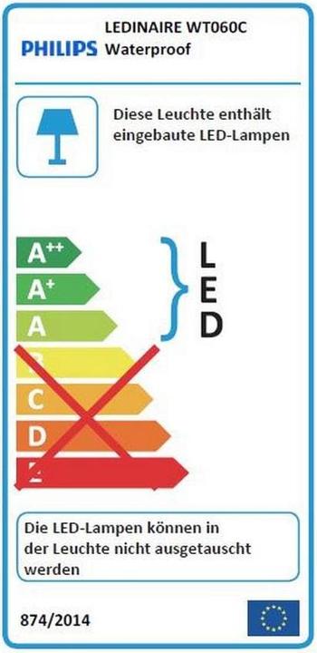Energie-Label Philips Ledinaire (2500 lm)