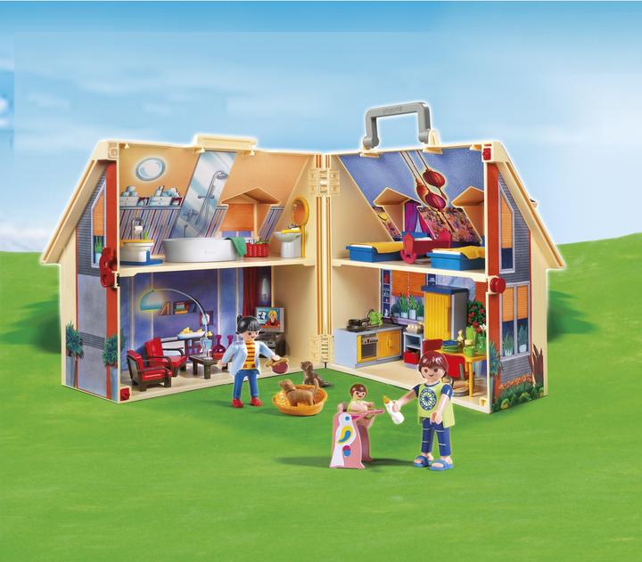 Produktbild Playmobil Mitnehm-Puppenhaus (5167, Playmobil Dollhouse)