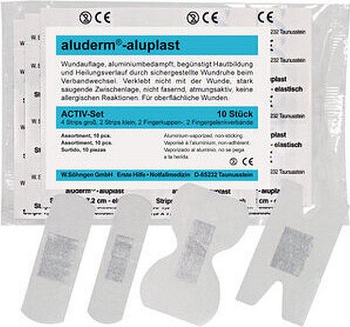 Produktbild Söhngen aluderm aluplast Activ-Set, elastische Pflaster, einzeln, 10 Stk. (10 x)