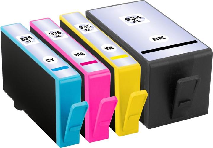 Image du produit Plutoos HP 934XL HP 935XL Cartouches XXL compatibles, jeu de 4 couleurs (C, M, Y, BK)