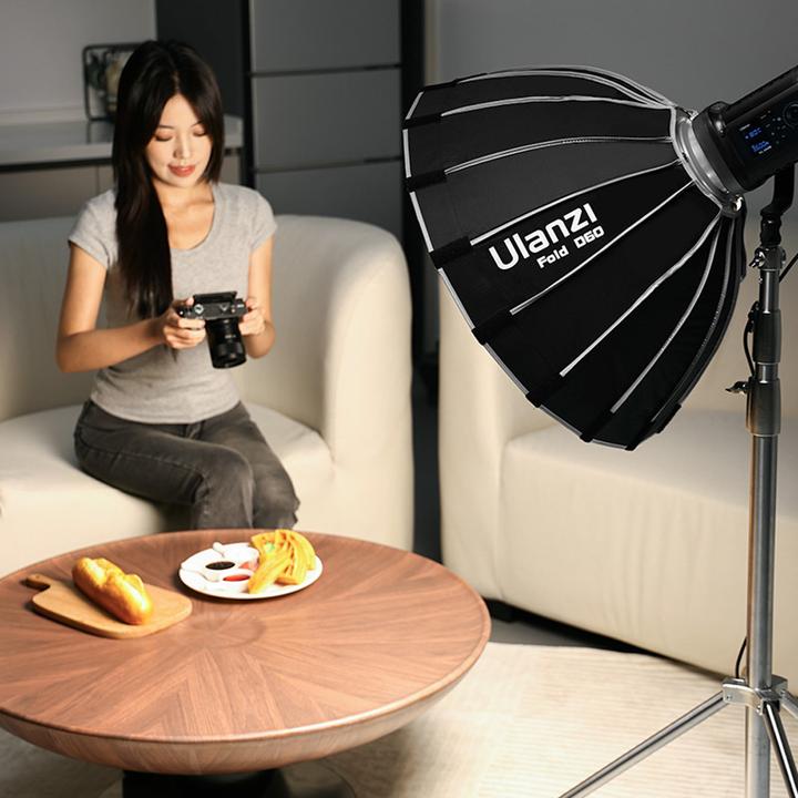 Image du produit Ulanzi LAS003 Boîte à lumière parabolique de 60 cm avec mini-monture Bowens