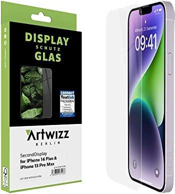Actual product image Artwizz SecondDisplay screen protector (1 Piece, Apple iPhone 13 Pro Max, Apple iPhone 14 Plus)