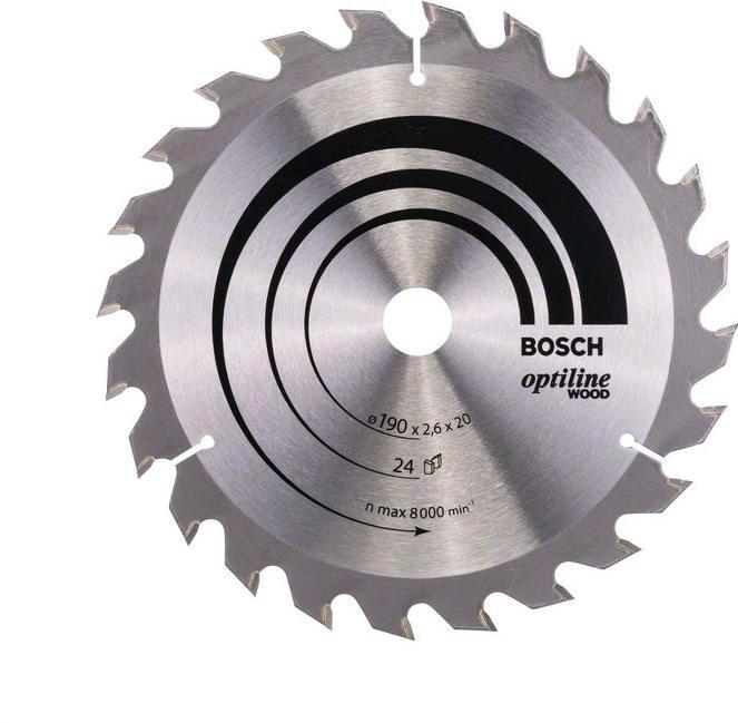 Image du produit Bosch Professional Zubehör Lame de scie circulaire PRO Wood, 190 x 2.6 x 20 mm