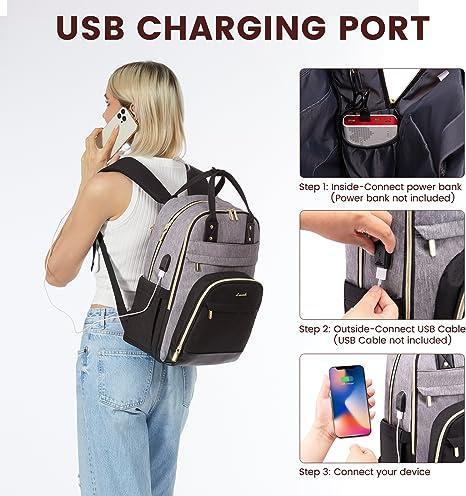 Immagine prodotto Only-Bags.Store Zaino Zaino per computer portatile da 15,6 pollici Zaino per la scuola Zaino per adolescenti (23 l)