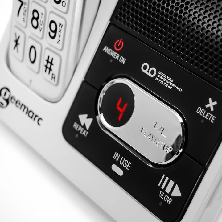 Actual product image Geemarc AMPLIDECT 595 U.L.E Cordless telephone with answering machine
