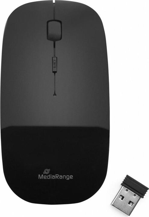 Actual product image MediaRange OPTISCHE MAUS KABELLOS MROS215 silent Klick schwarz (Wireless)