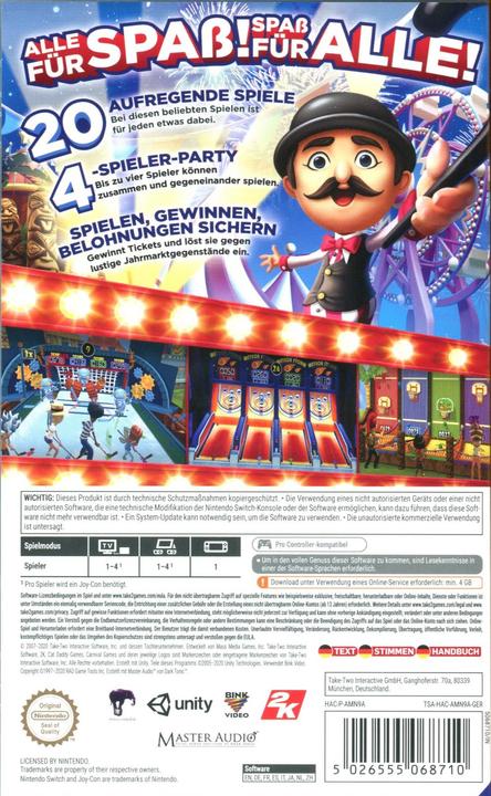 Image du produit 2K Games Jeux de carnaval (Switch, Multilingue)