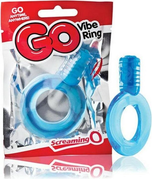 Produktbild Screaming O Vibrierender Penisring The Go Vibe Ring Blau (9 cm)
