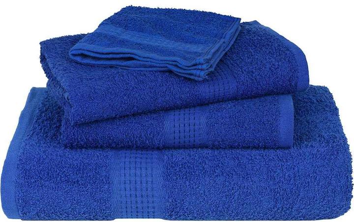 Actual product image VidaXL Soap cloths 4 pcs. Blue 30x30 cm 360 g/m² 100% cotton cloth Towel (30 x 30 cm)
