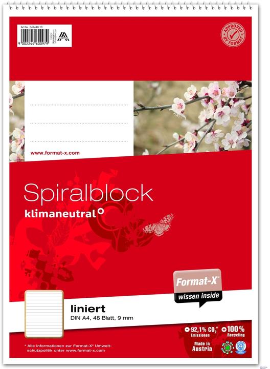 Actual product image Format-x Spiral blocks (A4, Lined)