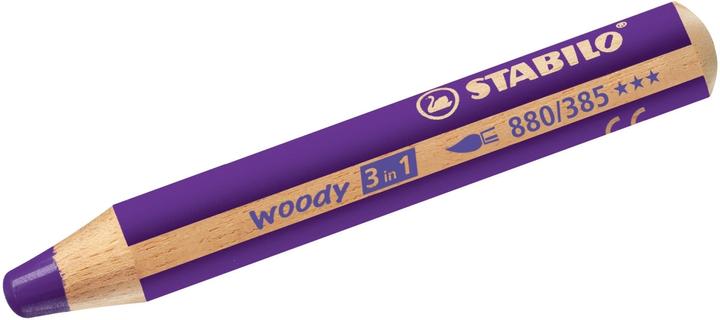 Image du produit STABILO woody 3 en 1 crayon de couleur (Violet, 1 x)