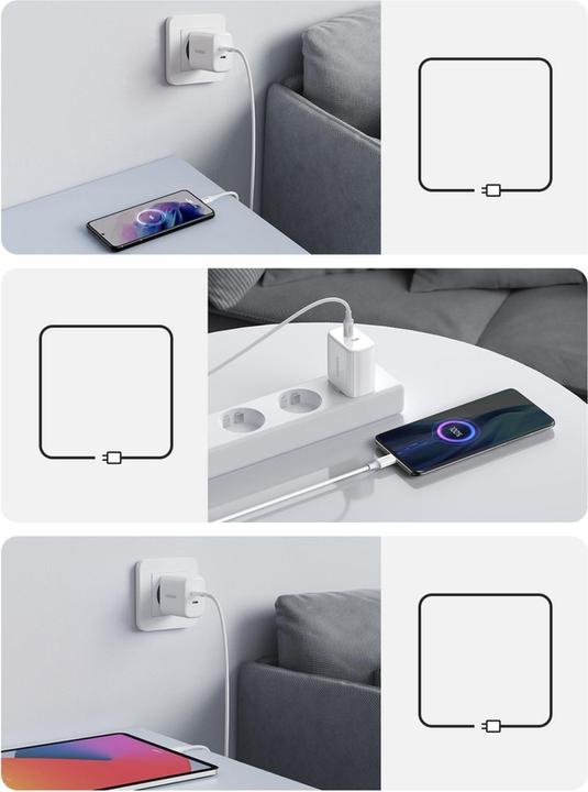 Actual product image Ugreen USB-C+USB-C 40W PD Wall Charger EU (40 W)