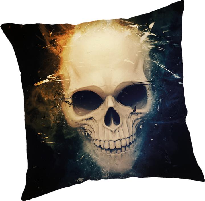 Actual product image Tinisu Skull cushion cover: Cushion - 45cm x 45cm (45 x 45 cm)