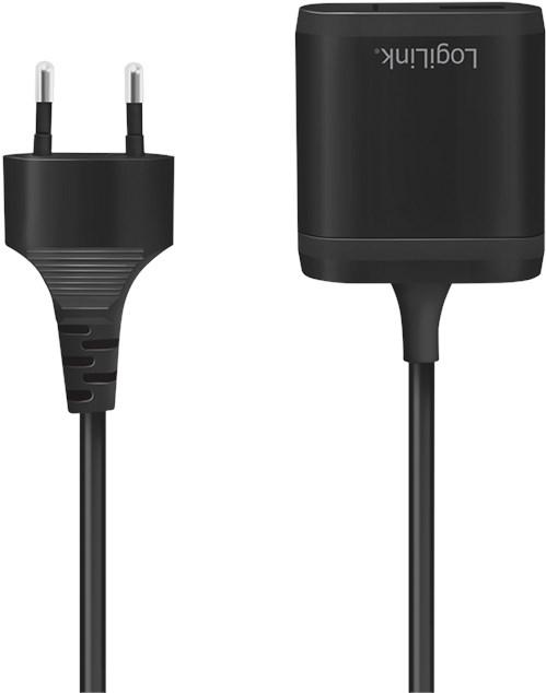 Produktbild LogiLink USB-Adapterstecker mit Festkabel (12 W)