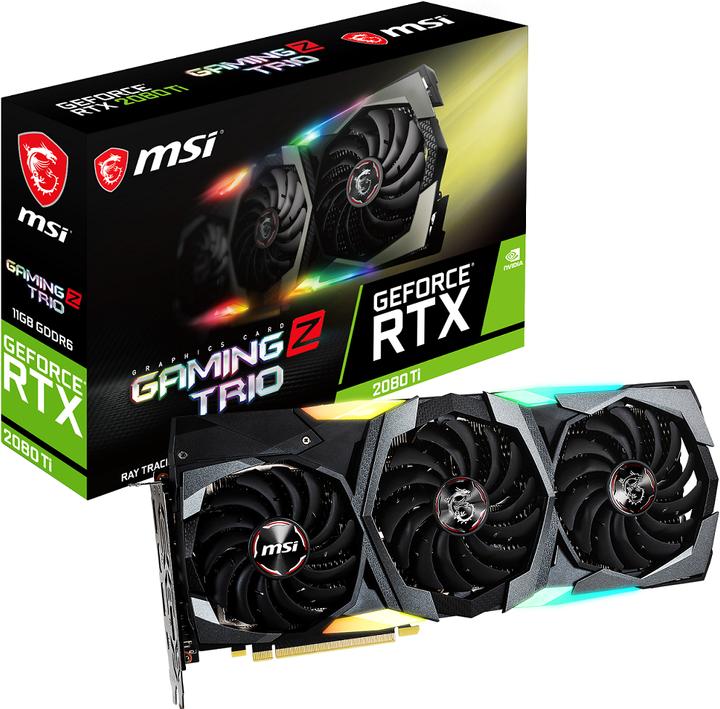 Actual product image MSI GeForce RTX 2080 Ti GAMING Z TRIO (11 GB)