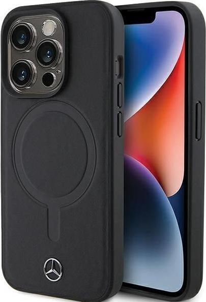 Produktbild Mercedes MEHMP15X23RCMK iPhone 15 Pro Max 6.7" czarny/black hardcase Smooth Leather MagSafe (Apple iPhone 15 Pro Max)