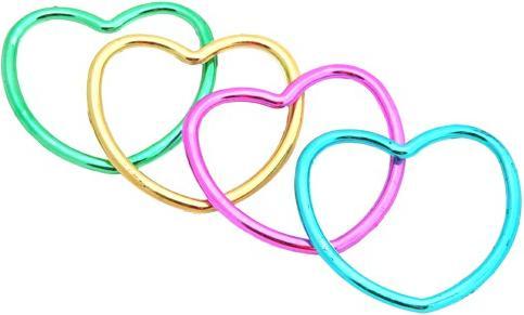 Produktbild Unique Glitzernde Herz-Armbänder (12 Stk.) (Plastisch)