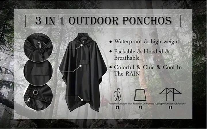 Produktbild Lifetime Poncho mit Kaputze (One Size)