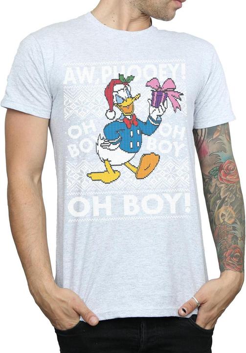 Immagine prodotto Disney Donald Duck Christmas Fair Isle Maglietta Uomo (XL)