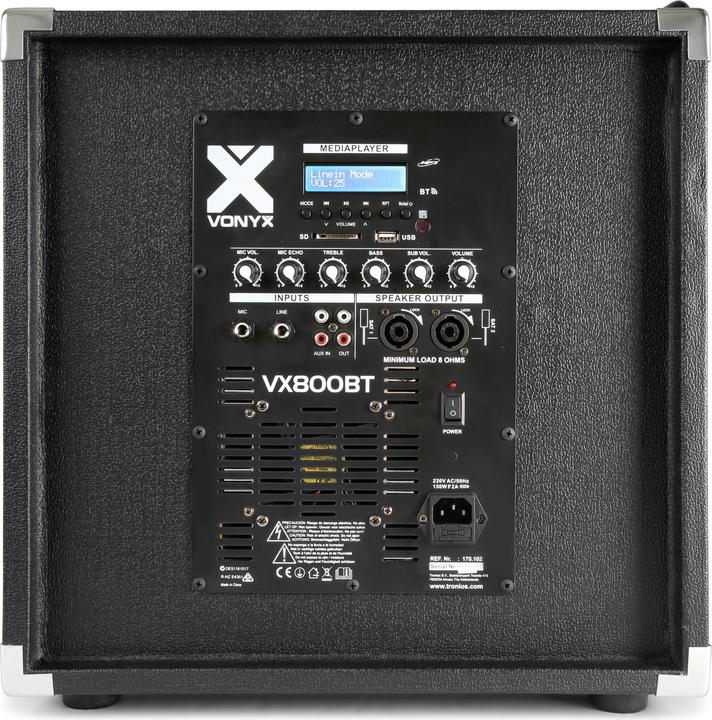 Actual product image Vonyx VX800BT (Active, 2x 300 W)