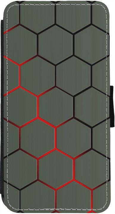 Image du produit PhoneLook Coque Wallet noir Geometric Line red (Apple iPhone 13)