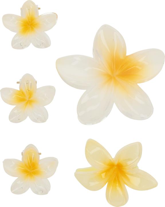 Produktbild Trisa Fashion Frangipani Set Haarklammern & Clip Gelb 5 Stk. (5 Stk.)