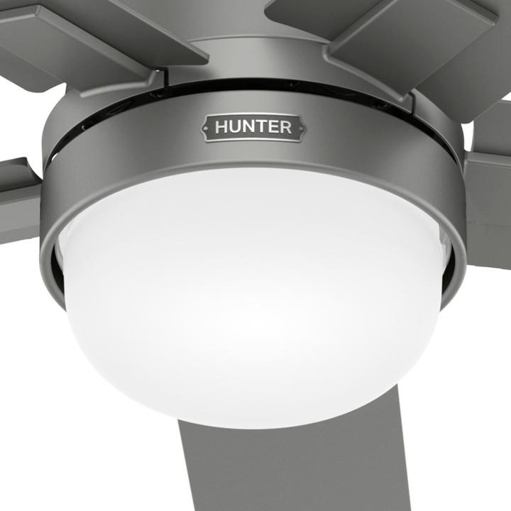 Produktbild Hunter Fans Deckenventilator Zeal Silber mit Licht & Fernbedienung (45.70 dB)