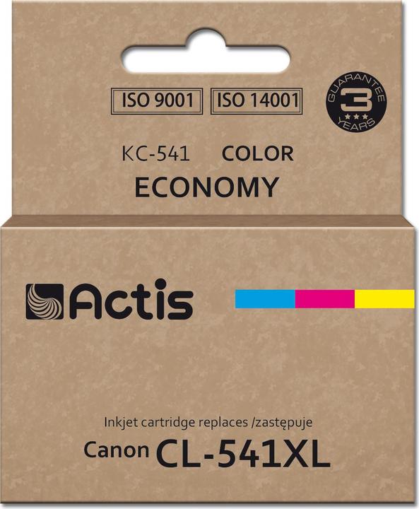 Actis KC-541 Tinte für Canon Drucker (Ersatz CL-541XL) Supreme 18 ml blau gelb rot