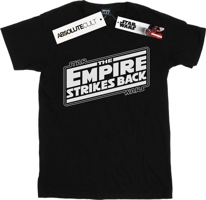 Actual product image Star Wars Mens The Empire Strikes Back Logo T-Shirt (S)