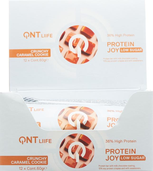 Actual product image QNT Protein Joy Bar 36% (Caramel Cookie Dough, 12 pcs., 720 g)